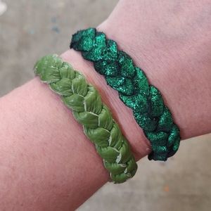 Rellim Avenue Braided Leather Cuff